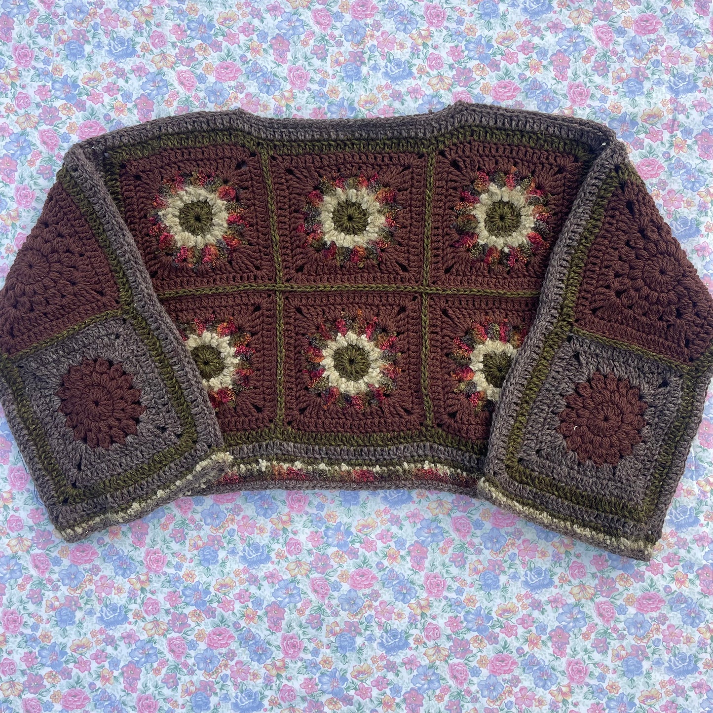Cropped Flower Jumper