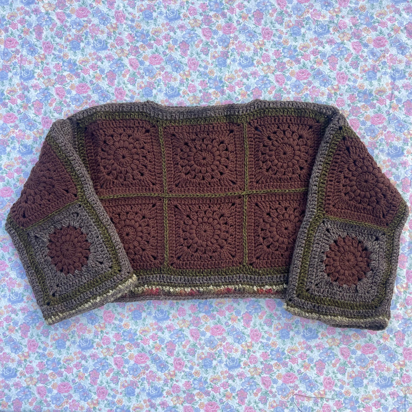 Cropped Flower Jumper
