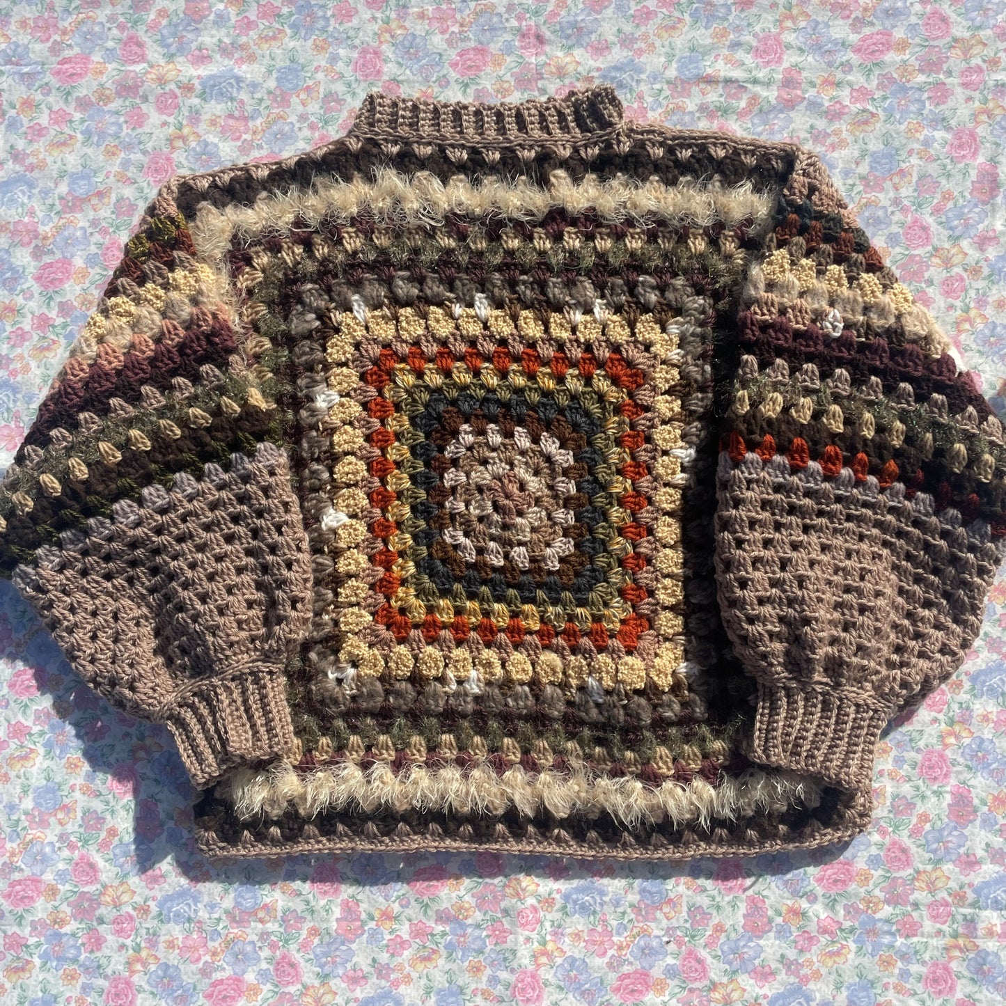 Textured crochet jumper