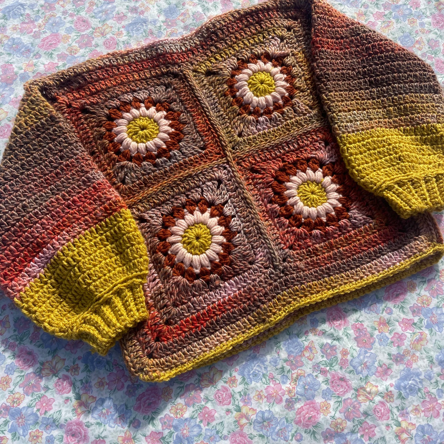 Kids flower crochet jumper