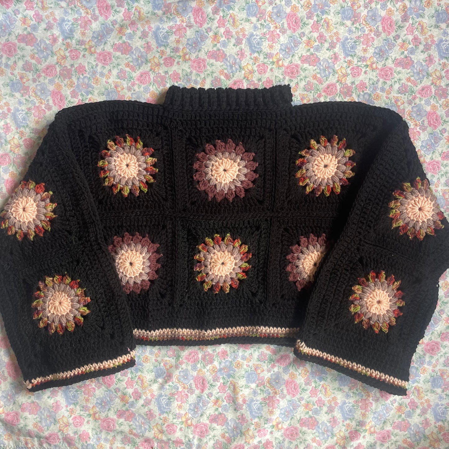 Cropped Flower Jumper