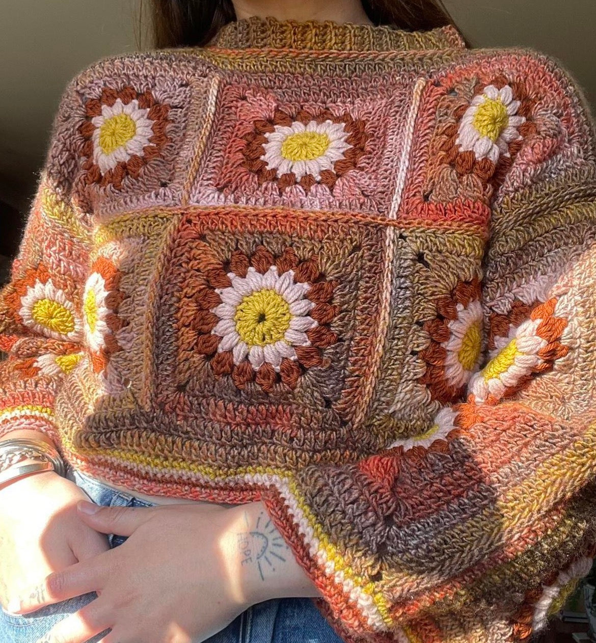 Cropped Crochet Jumper