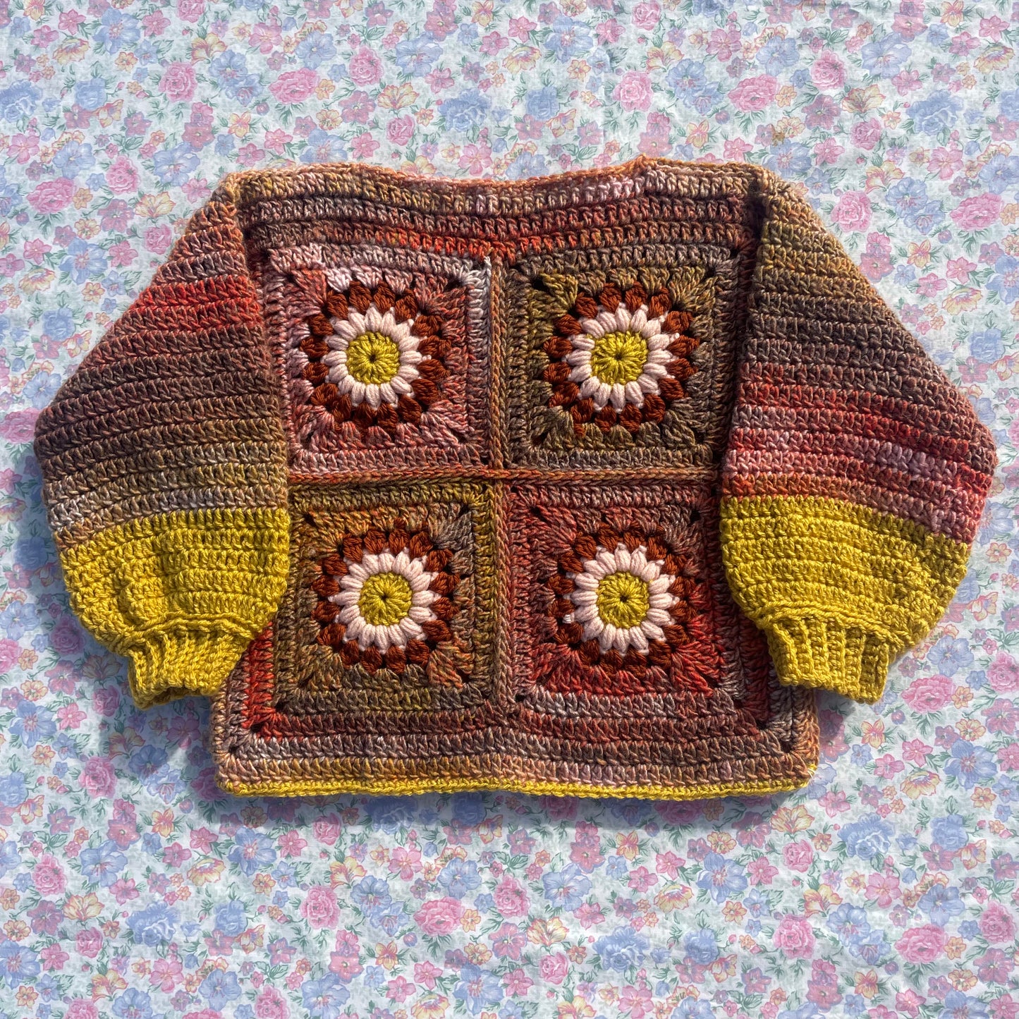 Kids flower crochet jumper