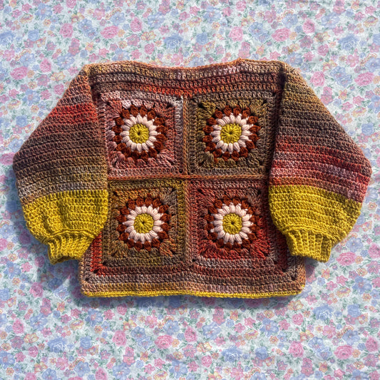 Kids flower crochet jumper